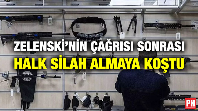 Zelenski’nin Çağrısı Sonrası Halk Silah Almaya Koştu