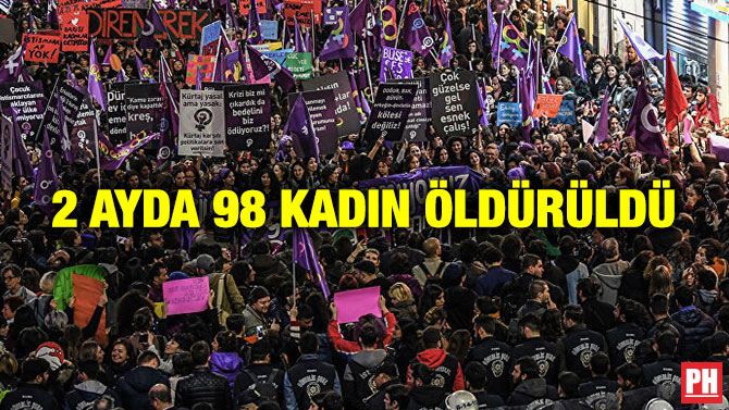 2 Ayda 98 Kadın Öldürüldü