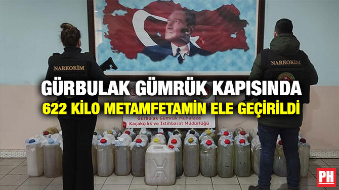 Gürbulak Gümrük Kapısında 622 Kilo Metamfetamin Ele Geçirildi