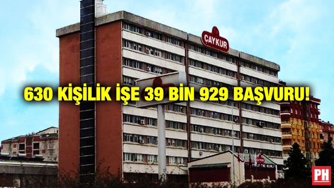 630 Kişilik İşe 39 Bin 929 Başvuru!
