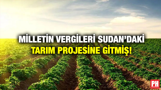 Milletin Vergileri Sudan’daki Tarım Projesine Gitmiş!