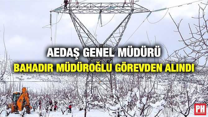 AEDAŞ Genel Müdürü Bahadır Müdüroğlu Görevden Alındı