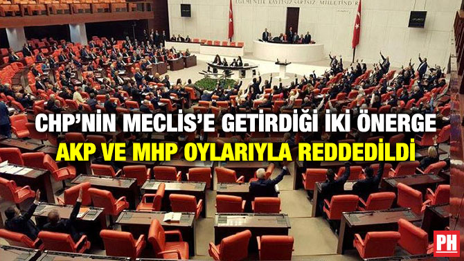 CHP’nin Meclis’e Getirdiği İki Önerge AKP ve MHP Oylarıyla Reddedildi