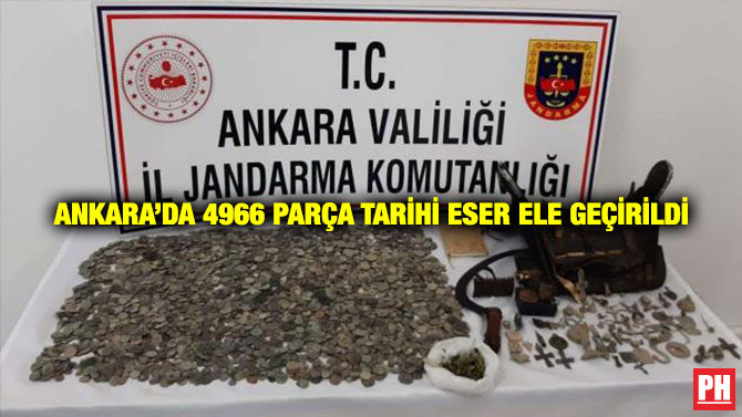 Ankara’da 4966 Parça Tarihi Eser Ele Geçirildi