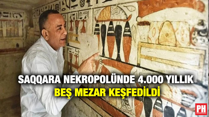 Saqqara Nekropolünde 4.000 Yıllık Beş Mezar Keşfedildi