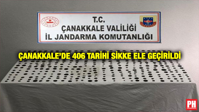 Çanakkale’de 406 Tarihi Sikke Ele Geçirildi