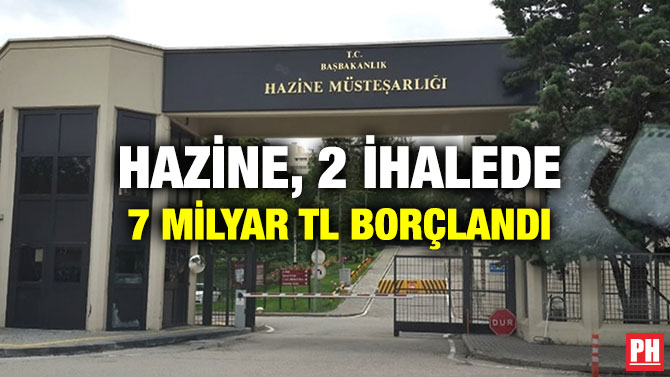 Hazine, 2 İhalede 7 Milyar TL Borçlandı