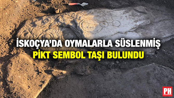 İskoçya’da Oymalarla Süslenmiş Pikt Sembol Taşı Bulundu