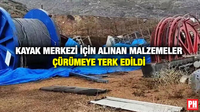 Kayak Merkezi İçin Alınan Malzemeler Çürümeye Terk Edildi
