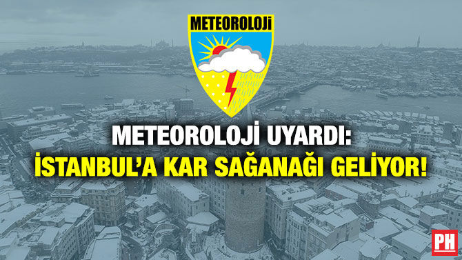 Meteoroloji Uyardı: İstanbul’a Kar Sağanağı Geliyor!