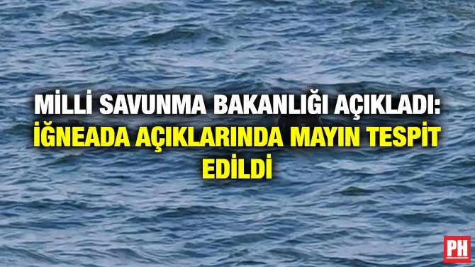 Milli Savunma Bakanlığı Açıkladı: İğneada Açıklarında Mayın Tespit Edildi