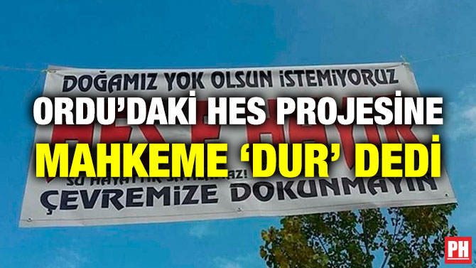 Ordu’daki HES Projesine Mahkeme ‘Dur’ Dedi