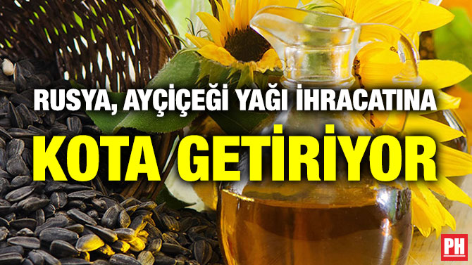 Rusya, Ayçiçeği Yağı İhracatına Kota Getiriyor