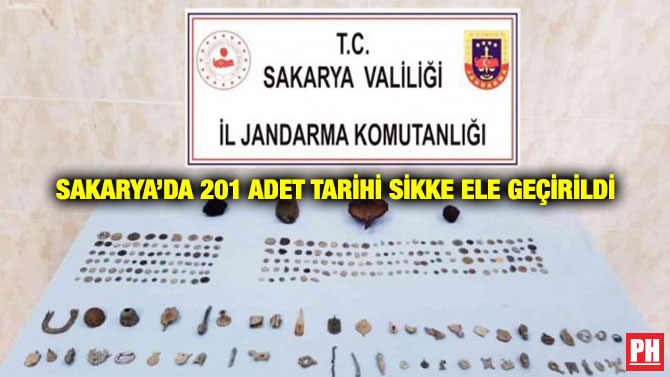 Sakarya’da 201 Adet Tarihi Sikke Ele Geçirildi
