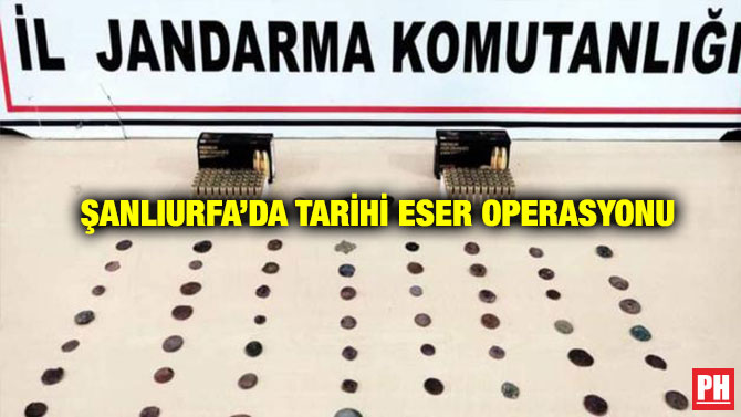 Şanlıurfa’da Tarihi Eser Operasyonu