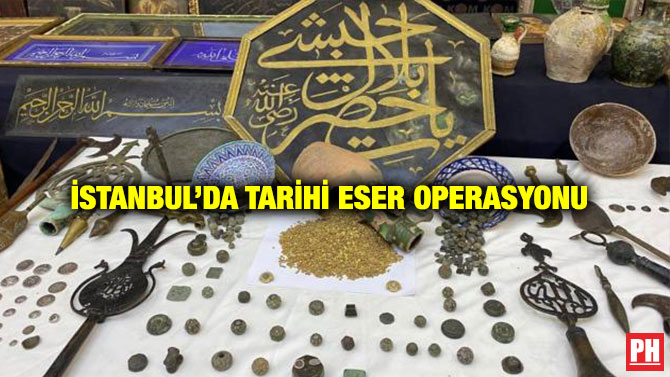 İstanbul’da Tarihi Eser Operasyonu
