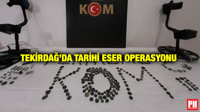Tekirdağ’da Tarihi Eser Operasyonu