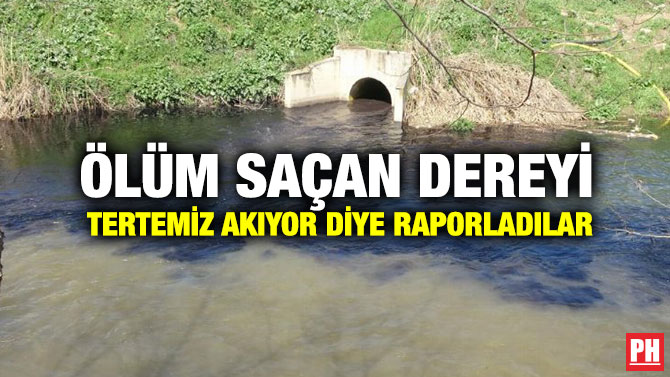 Ölüm Saçan Dereyi Tertemiz Akıyor Diye Raporladılar