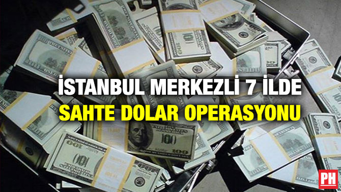 İstanbul Merkezli 7 İlde Sahte Dolar Operasyonu