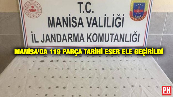 Manisa’da 119 Parça Tarihi Eser Ele Geçirildi