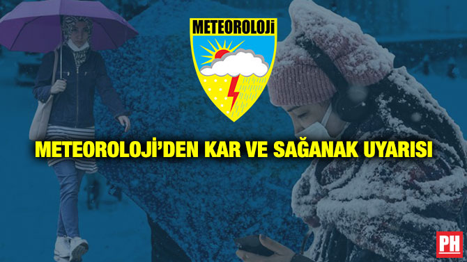 Meteoroloji’den Kar ve Sağanak Uyarısı