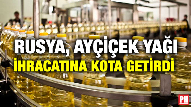 Rusya, Ayçiçek Yağı İhracatına Kota Getirdi