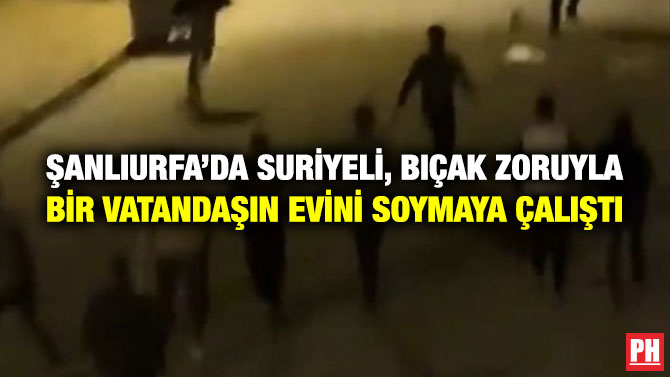 Şanlıurfa’da Suriyeli, Bıçak Zoruyla Bir Vatandaşın Evini Soymaya Çalıştı