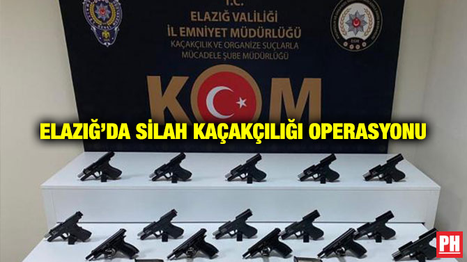 Elazığ’da Silah Kaçakçılığı Operasyonu
