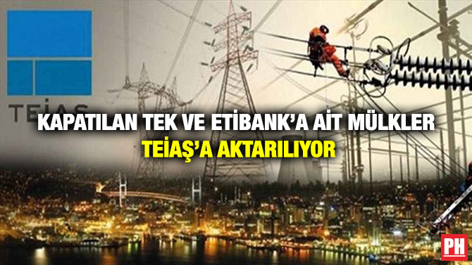 Kapatılan TEK ve Etibank’a ait Mülkler TEİAŞ’a Aktarılıyor