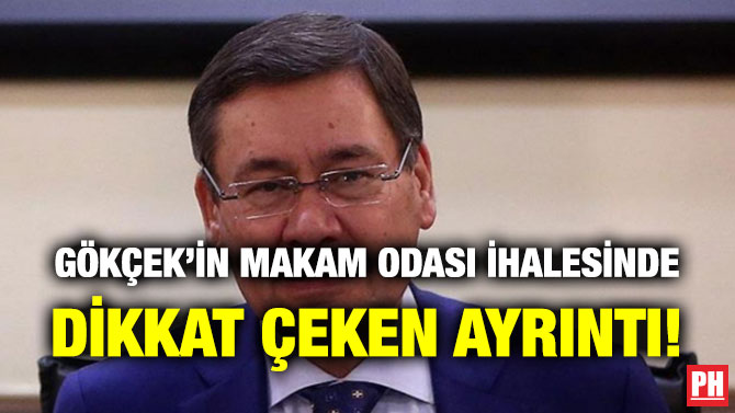 Gökçek’in Makam Odası İhalesinde Dikkat Çeken Ayrıntı!