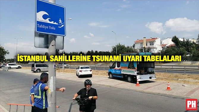 İstanbul Sahillerine Tsunami Uyarı Tabelaları