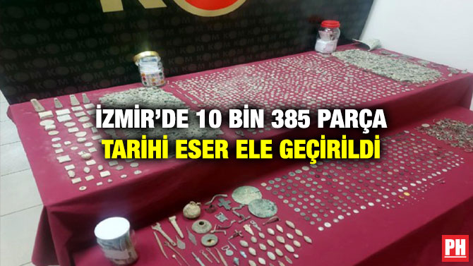 İzmir’de 10 Bin 385 Parça Tarihi Eser Ele Geçirildi