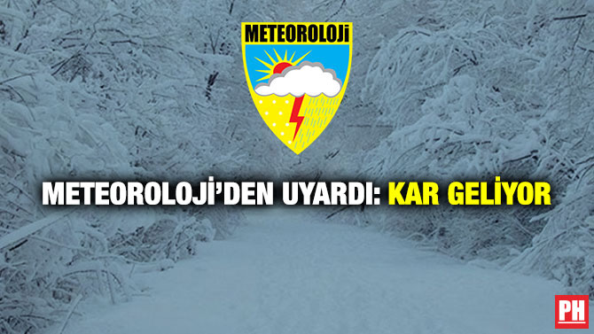 Meteoroloji’den Uyardı: Kar Geliyor
