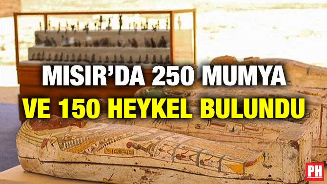 Mısır’da 250 Mumya ve 150 Heykel Bulundu