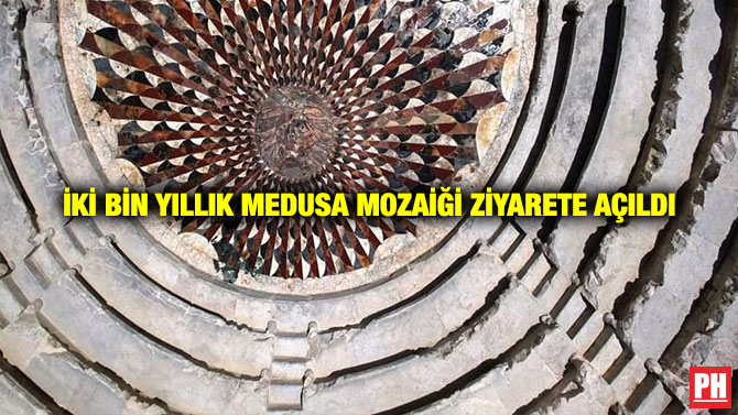 İki Bin Yıllık Medusa Mozaiği Ziyarete Açıldı