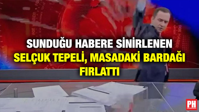 Sunduğu Habere Sinirlenen Selçuk Tepeli, Masadaki Bardağı Fırlattı
