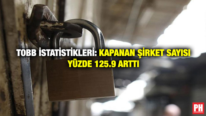 TOBB İstatistikleri: Kapanan Şirket Sayısı Yüzde 125.9 Arttı