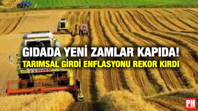 Gıdada Yeni Zamlar Kapıda! Tarımsal Girdi Enflasyonu Rekor Kırdı