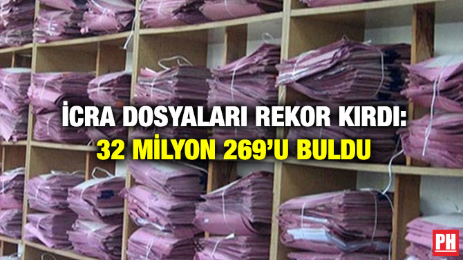 İcra Dosyaları Rekor Kırdı: 32 Milyon 269’u Buldu