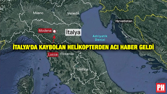 İtalya’da Kaybolan Helikopterden Acı Haber Geldi