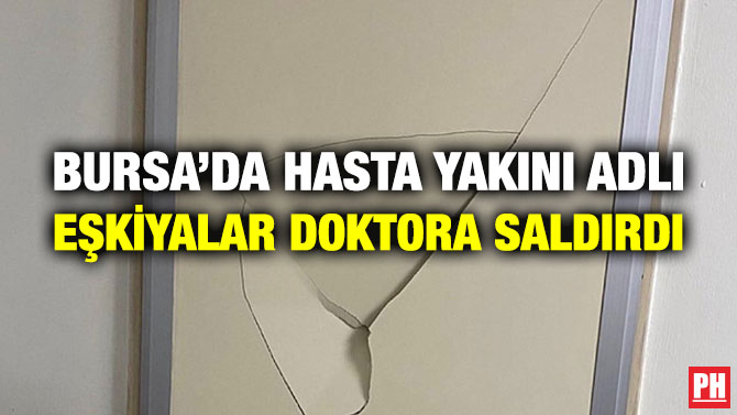 Bursa’da Hasta Yakını Adlı Eşkiyalar Doktora Saldırdı