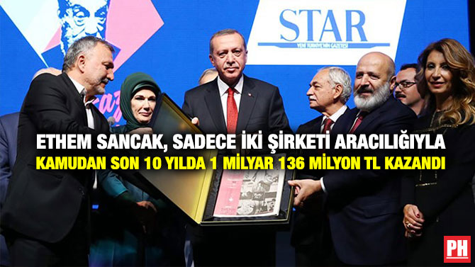 Ethem Sancak, Sadece İki Şirketi Aracılığıyla Kamudan Son 10 Yılda 1 Milyar 136 Milyon TL Kazandı