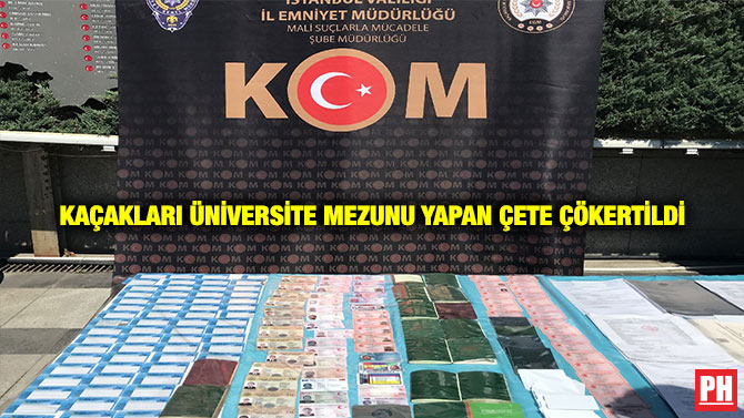 Kaçakları Üniversite Mezunu Yapan Çete Çökertildi