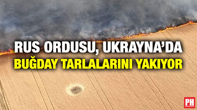 Rus Ordusu, Ukrayna’da Buğday Tarlalarını Yakıyor