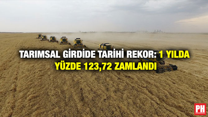 Tarımsal Girdide Tarihi Rekor: 1 Yılda Yüzde 123,72 Zamlandı