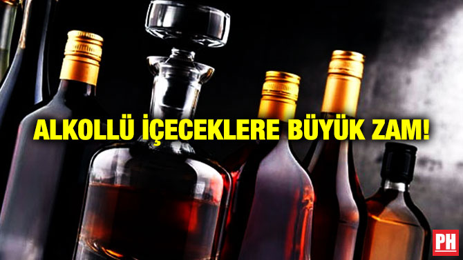 Alkollü İçeceklere Büyük Zam!