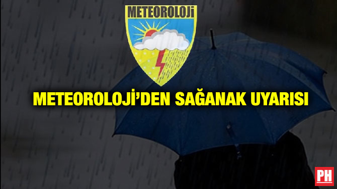 Meteoroloji’den Sağanak Uyarısı
