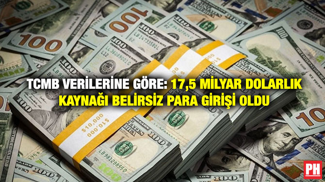 TCMB Verilerine Göre: 17,5 Milyar Dolarlık Kaynağı Belirsiz Para Girişi Oldu