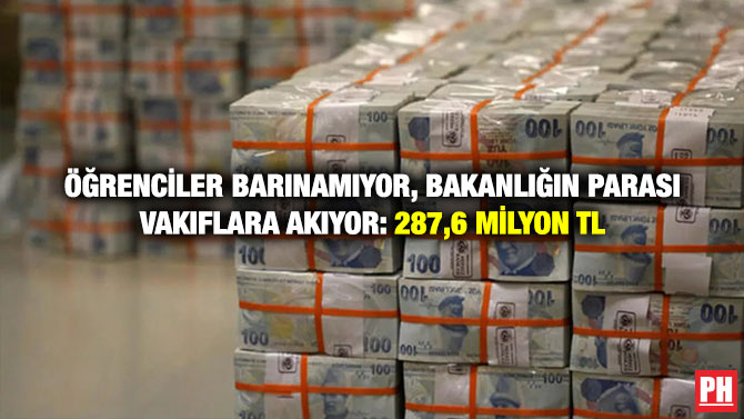 Öğrenciler Barınamıyor, Bakanlığın Parası Vakıflara Akıyor: 287,6 Milyon TL