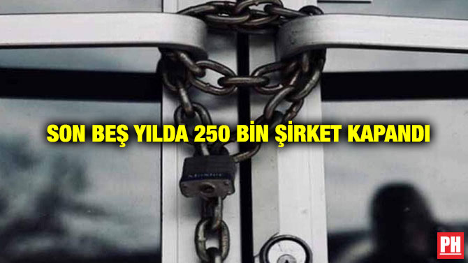 Son Beş Yılda 250 Bin Şirket Kapandı
